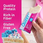 Quest Nutrition Birthday Cake Protein Bar, High Protein, Low Carb Keto Friendly, 12 Count - Image 3