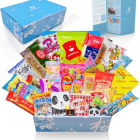 Sakura Box Japanese Snacks & Candy Box Dagashi Food Set 30 Piece Snack Gift Box