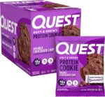 Quest Nutrition Double Chocolate Chip Protein Cookie, Keto Friendly, High Protein, Low Carb, 12 Count