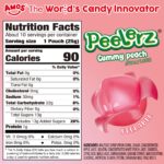 AMOS Peelerz Peach Lollies - Peelable Confectionery, Gluten-Free & Fat-Free Snack Sweets with Real Fruit Juice, 240g Box (Approx. 10 Packs) - Bulk Candy Snack for Parties, Christmas, Kids & Adults - Image 2
