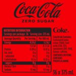 Coca-Cola Zero Sugar Soft Drink Multipack Cans 36 x 375mL - Image 3